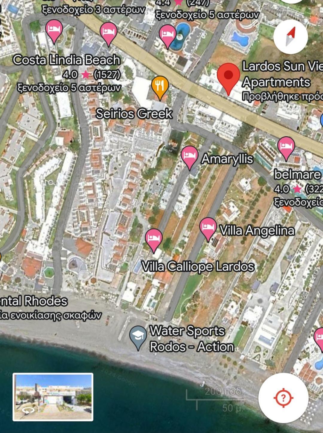 Lardos Sun View Apartments Dış mekan fotoğraf